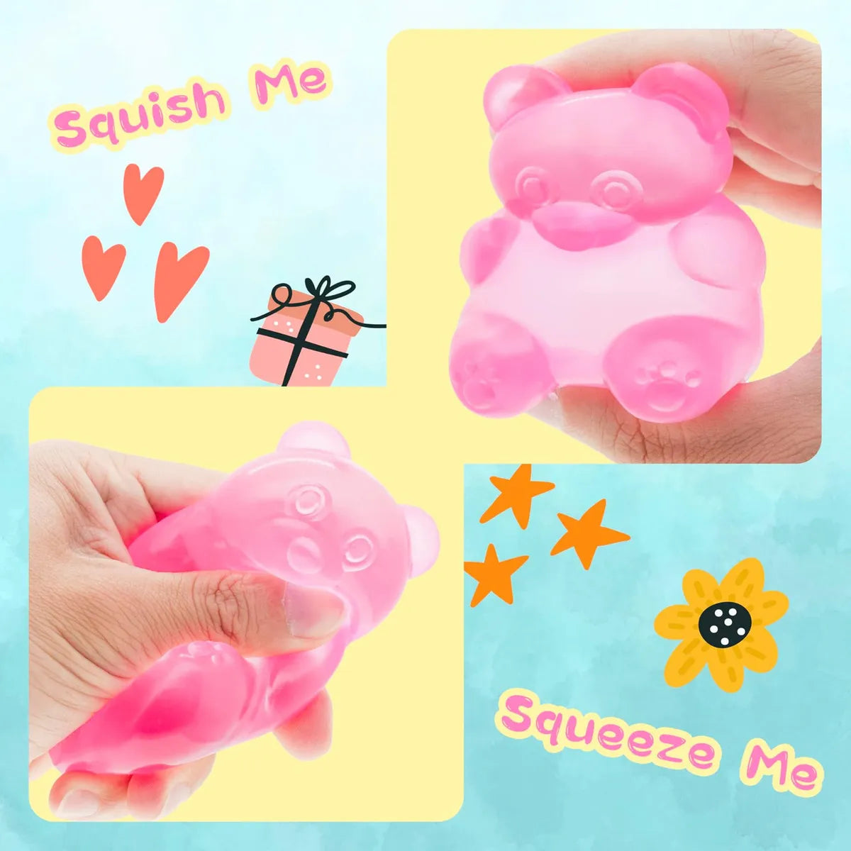 Squishy Oso Gummy Bear Antiestres Tendencia