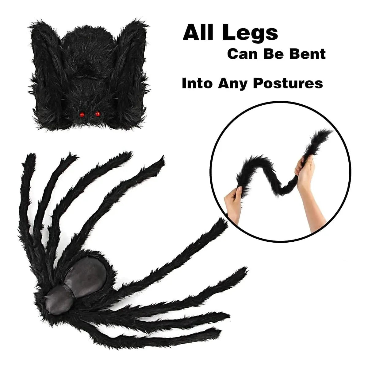 Muñeco Araña 90CM Gigante Peluda
