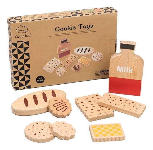 Set Juego De Galletas Cookies En Madera Montessori