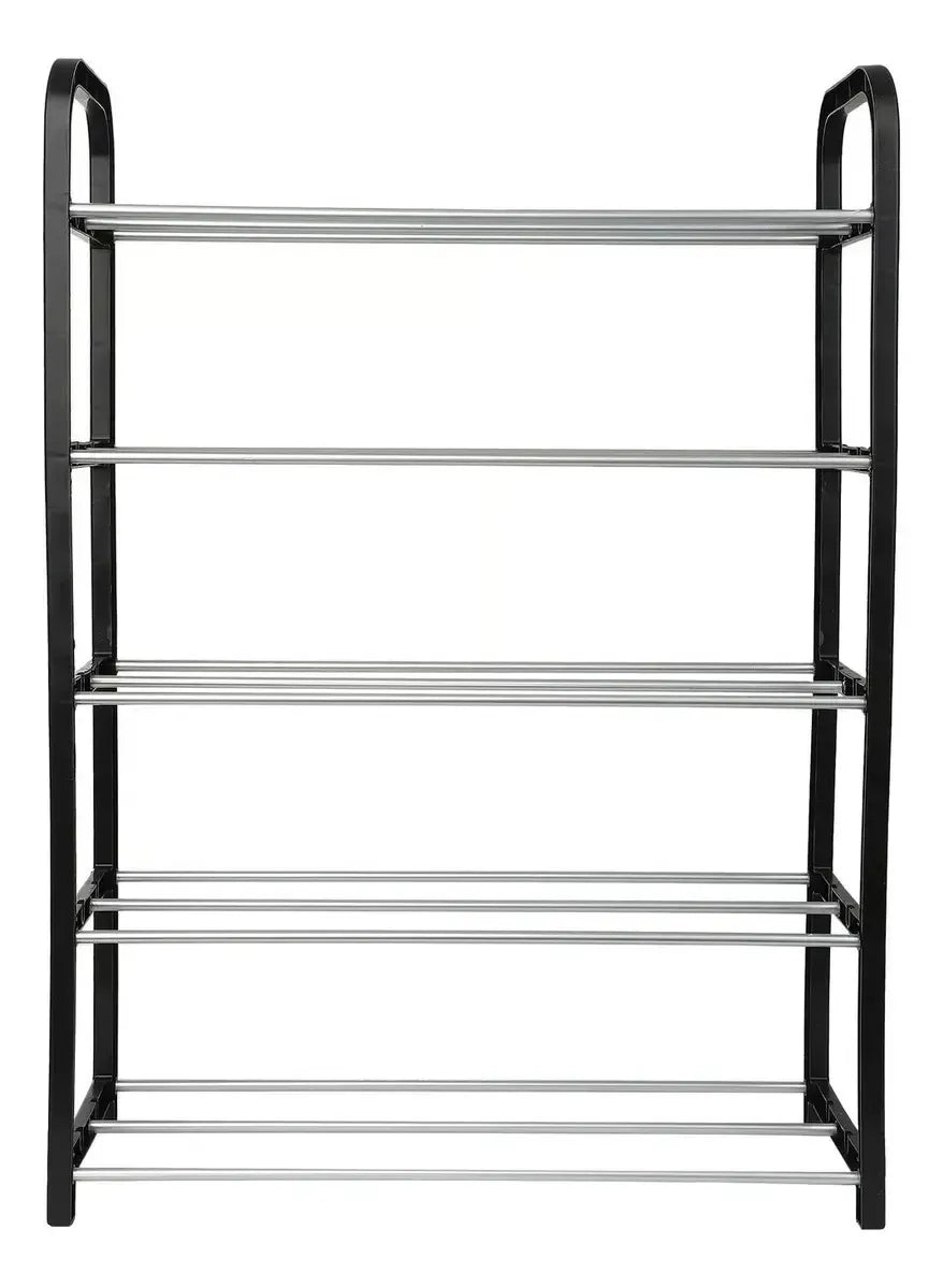 Rack Zapatero De 5 Niveles Para 10 Pares Negro
