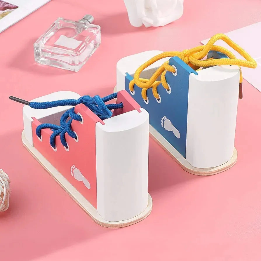 Juguete Botas En Madera Montessori Motricidad Fina
