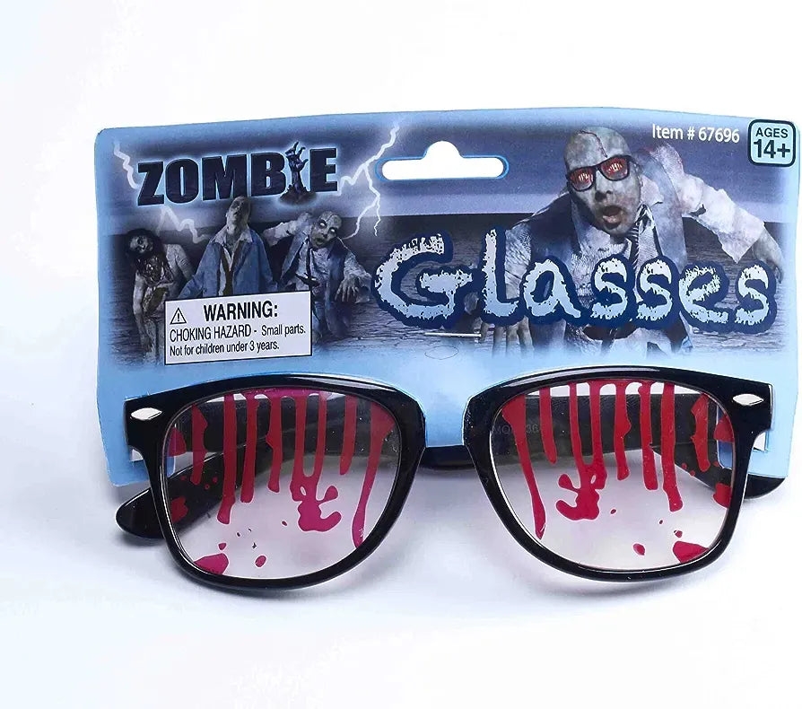 Lentes Con Sangre Disfraz Halloween Cotillón