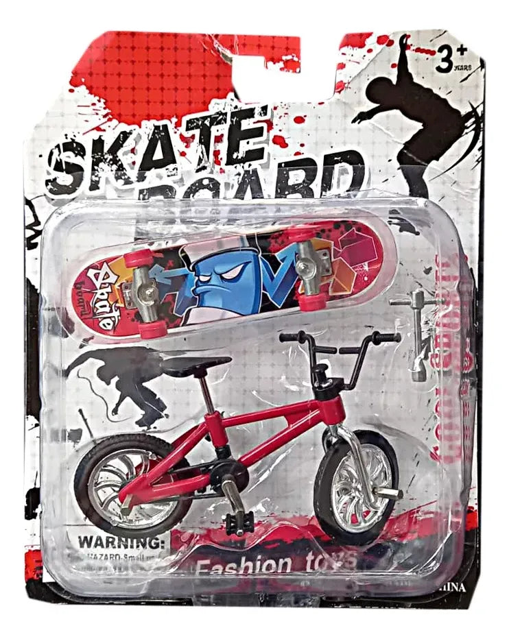 Set Mini Skate Patineta Y Mini Bici Bmx