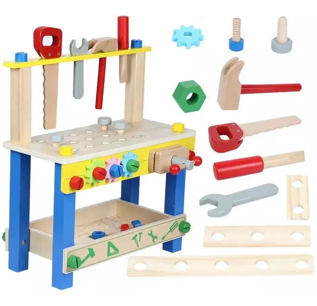 Mesa De Trabajo Herramientas Construcción Madera