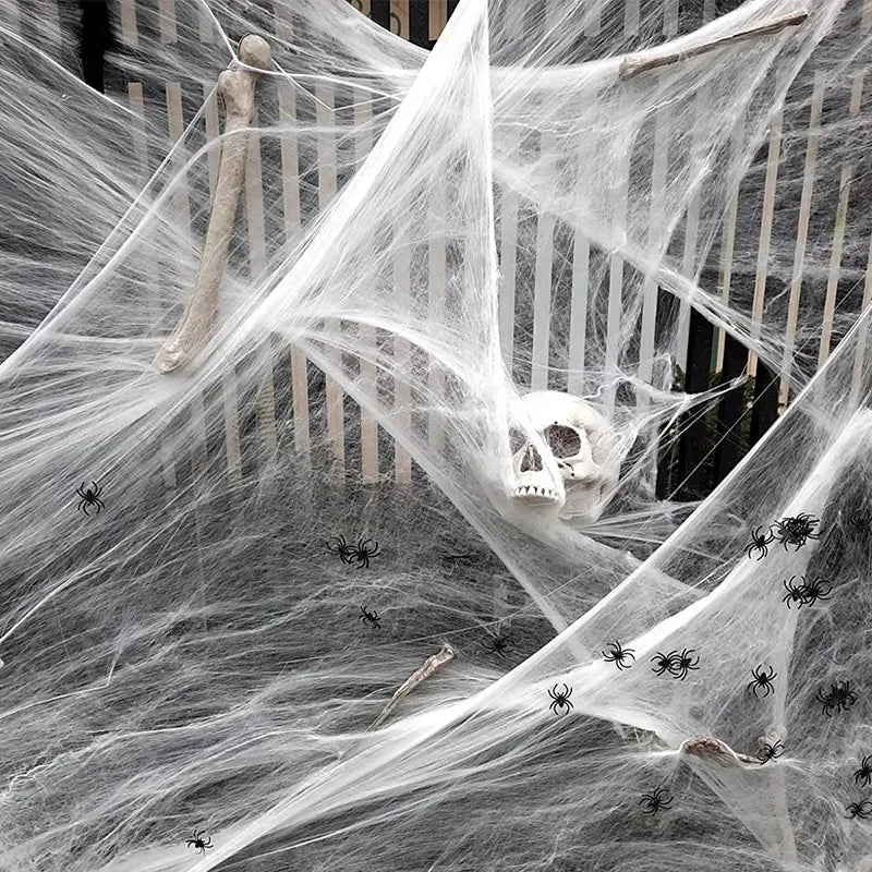 Tela De Araña Artificial 20gms Deco Halloween