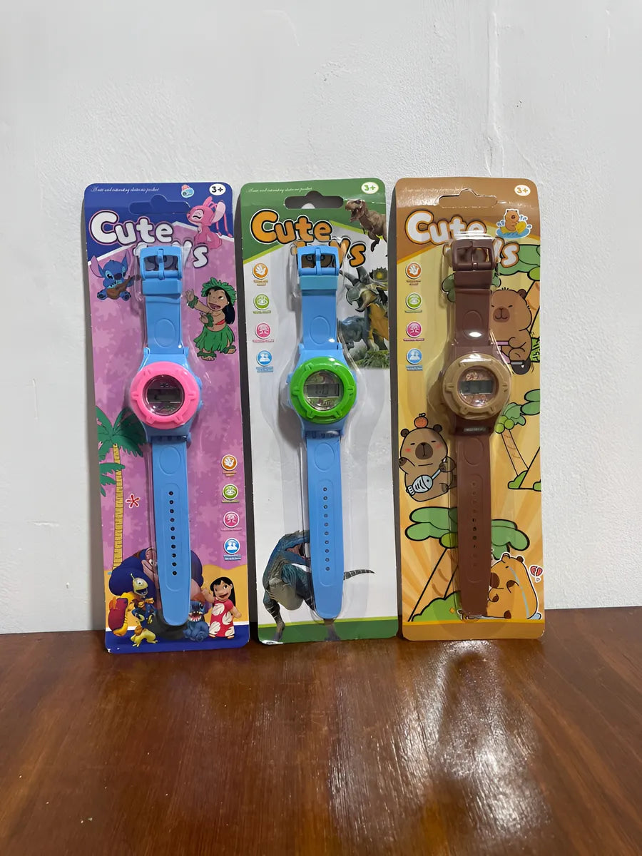 Reloj Pulsera Digital Infantil Stitch Capibara Dino