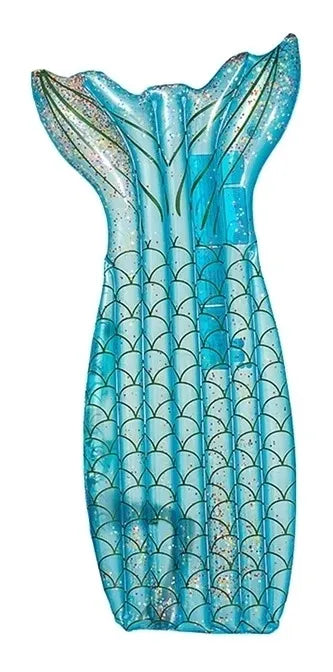 Inflable Colchón Cola De Sirena 180cm Pileta Playa