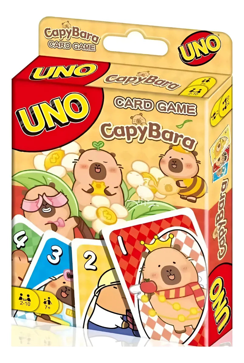 Juego de cartas Uno Capibara 112 Cartas