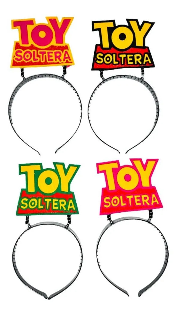 Vincha Tiara Toy Soltera Set X4 Despedida Soltera