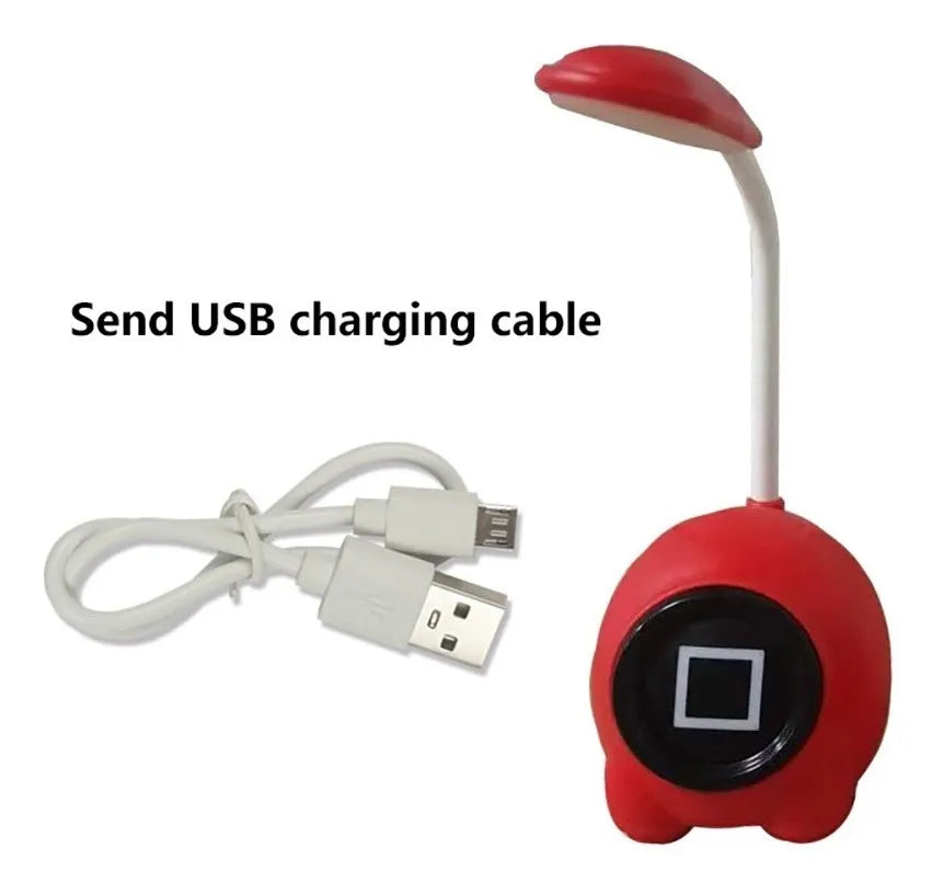 Lámpara De Mesa Led Squid Game Calamar 23 Cm Usb