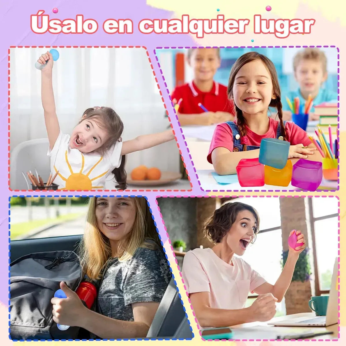 Cubo Squeeze Juguetes Antiestrés Viral Tiktok Azul