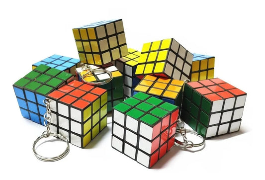 Set Llaveros Cubo Rubik X12 Unidades 3x3CM