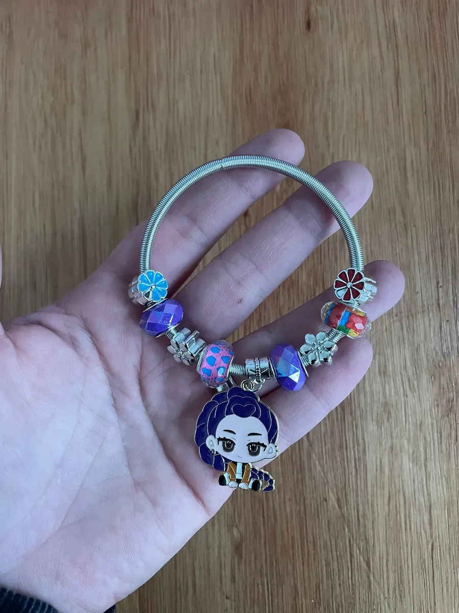 Pulsera Guerrera Kpop Con Dijes Infantil