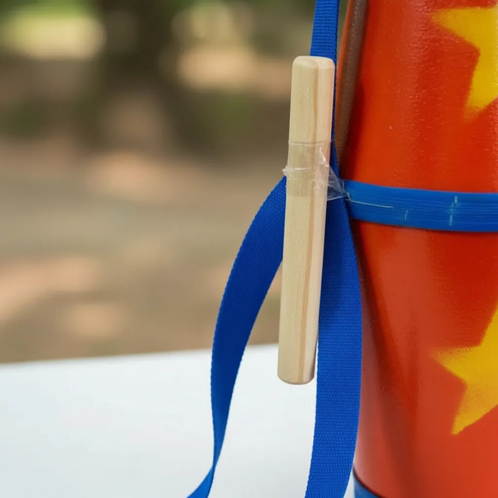 Tamboril Juguete Grande Fibra Lonja Natural 60cm