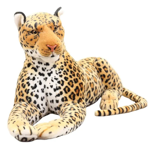 Peluche De Leopardo 80cm Grande Importado Realista