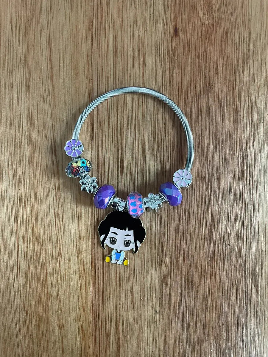 Pulsera Guerrera Kpop Con Dijes Infantil