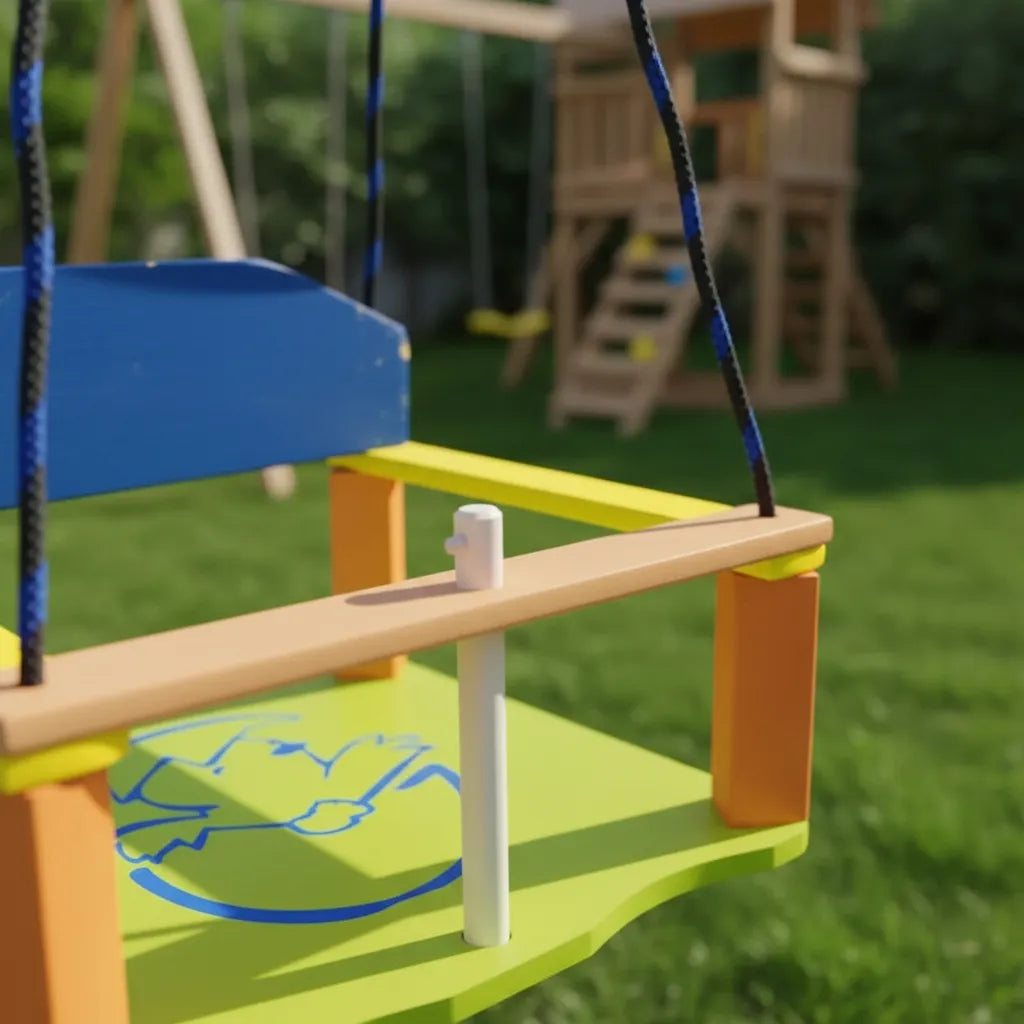 Hamaca De Bebe En Madera Con Soporte Protector