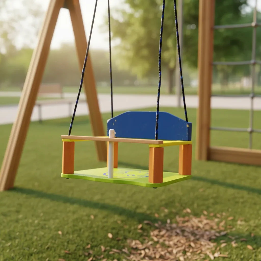 Hamaca De Bebe En Madera Con Soporte Protector