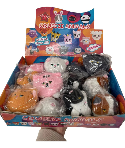 Squishy Gato Amansaloco Antiestres Peludos Pack X6