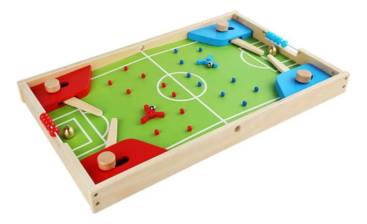 Juego De Mesa 3 En 1 Fútbol Ludo En Madera 56x35cm