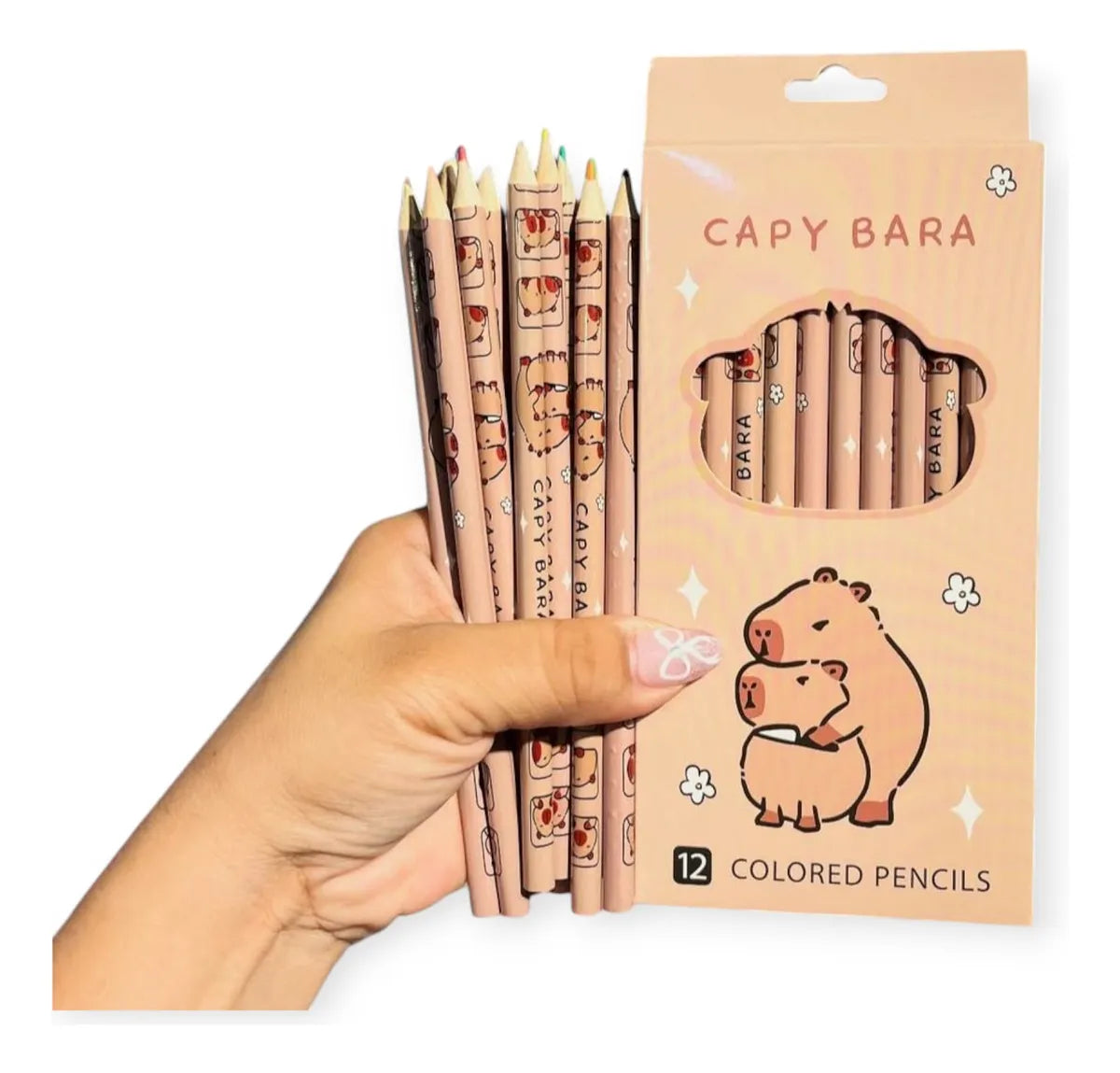 Set 12 Lápices De Colores Capibara