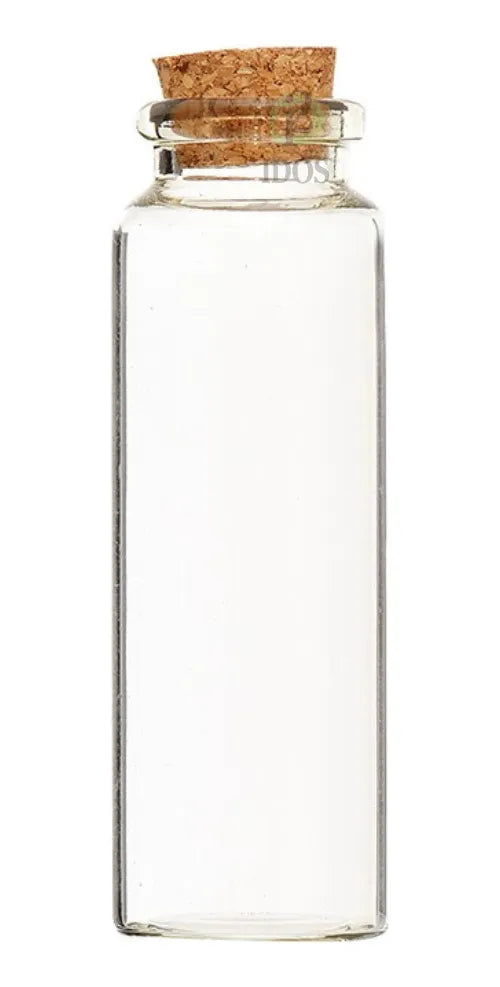 Tubito Tapa De Corcho Vidrio X12 3x9 Cm Souvenir