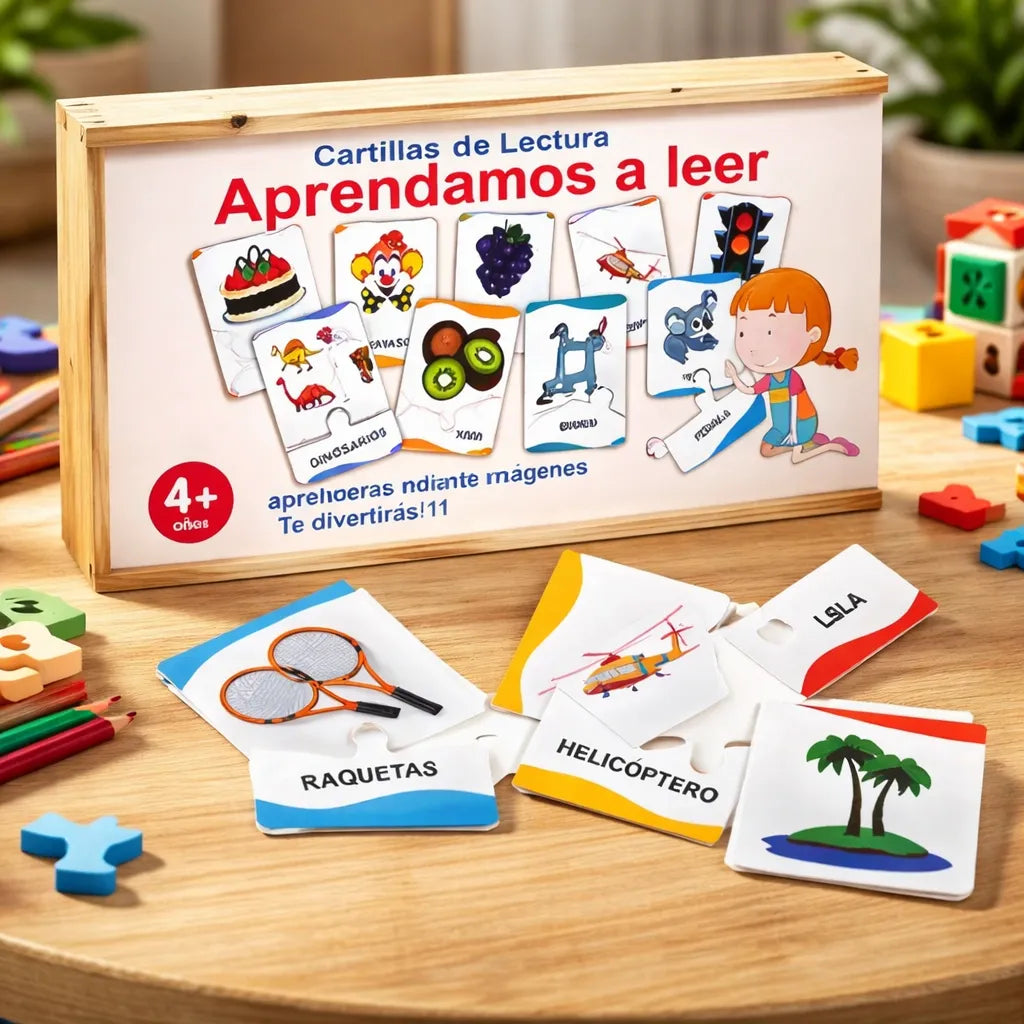 Juego De Cartillas De Madera Aprendamos A Leer