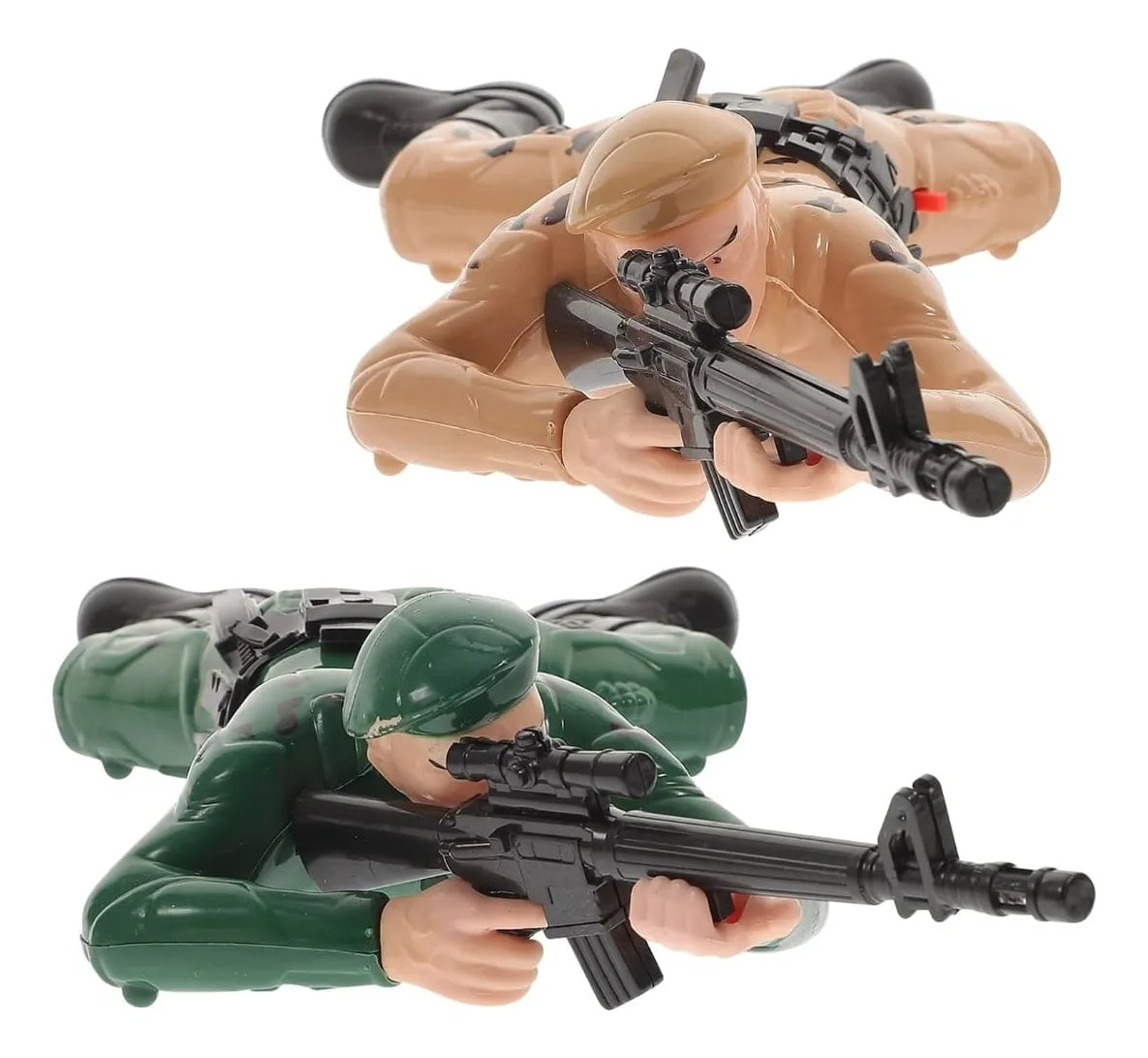 Soldado Militar Cuerpo A Tierra Luz Sonido Clásico