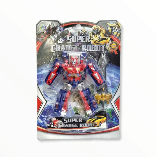 Robot Transformers En Blíster Amarillo Y Rojo 22cm
