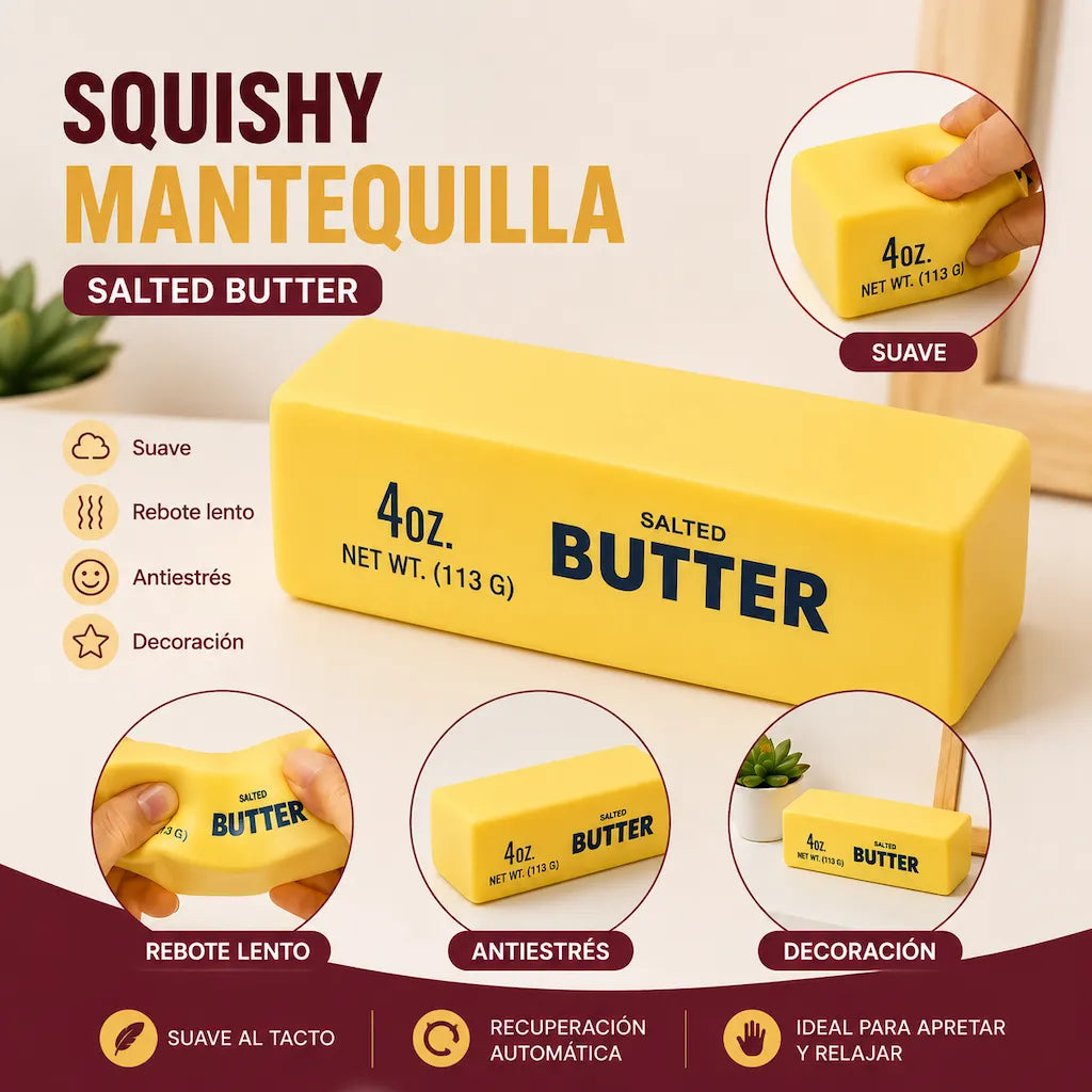 Juguete Antiestrés Manteca Butter 13 Cm