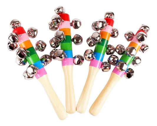 Sonajero En Madera Con Cascabel Montessori 20cm