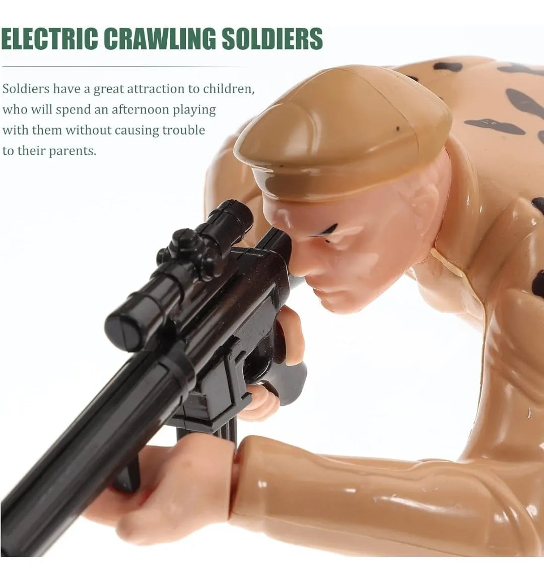 Soldado Militar Cuerpo A Tierra Luz Sonido Clásico