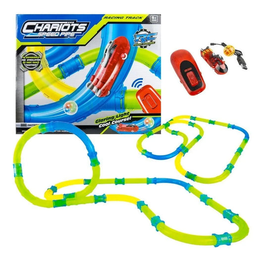 Pista De Auto A Control Remoto Con Luz Carga Usb