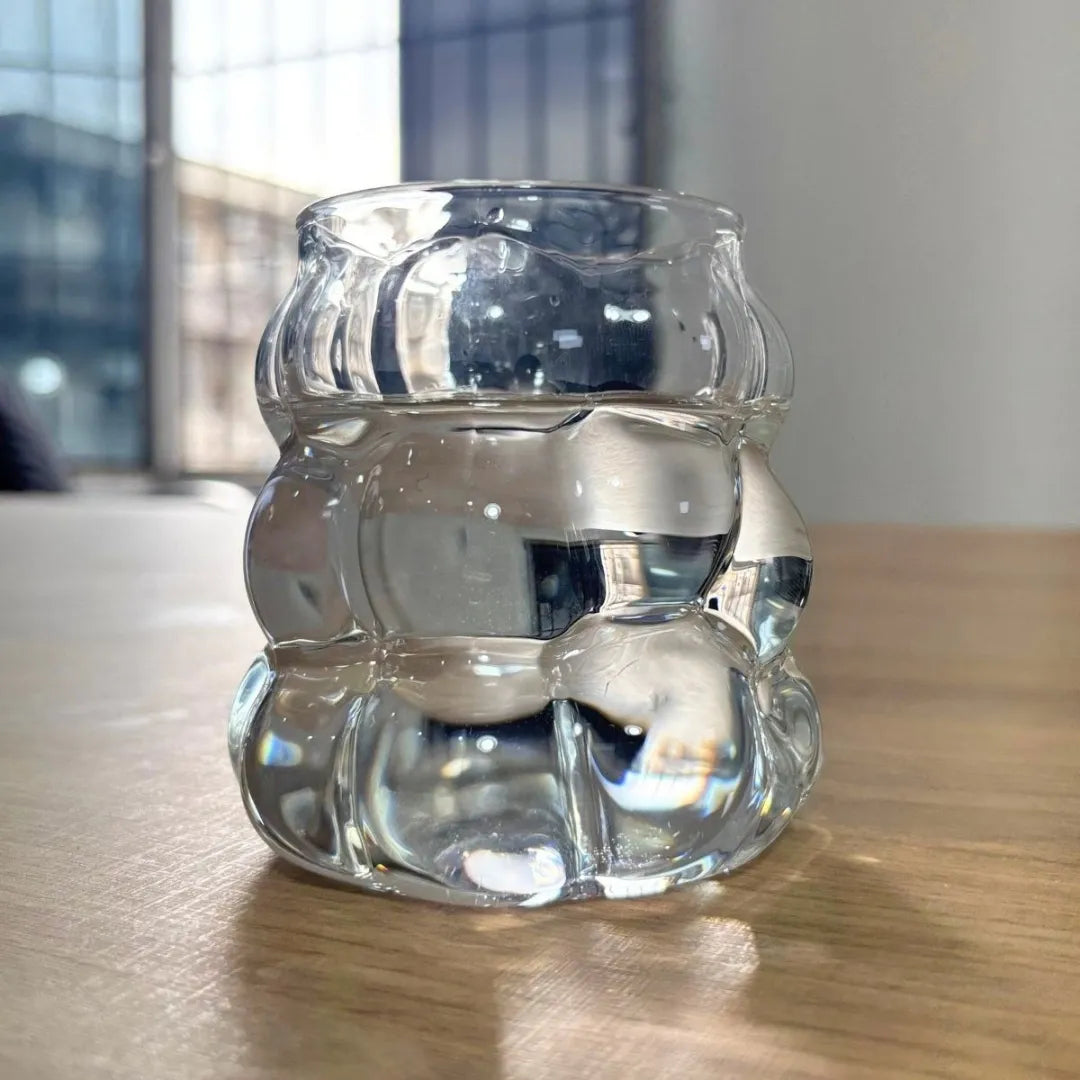 Vaso De Vidrio Moderno Diseño Burbuja Aesthetic