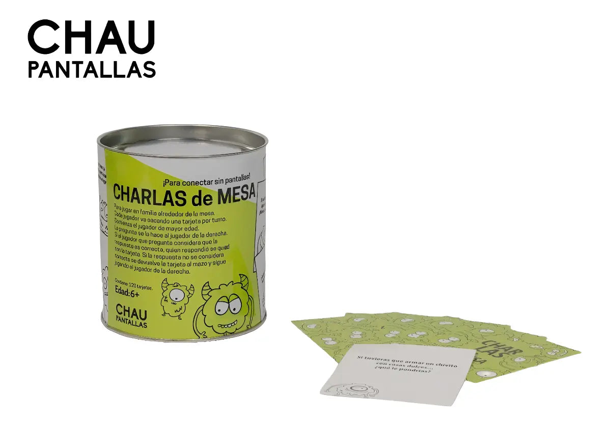 Juego Charlas De Mesa +6 Años Con 120 Tarjetas