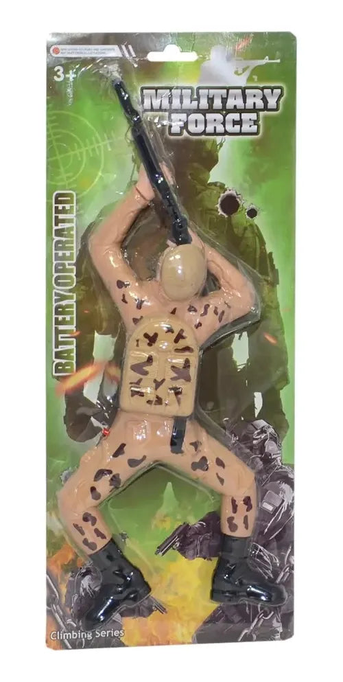 Soldado Militar Cuerpo A Tierra Luz Sonido Clásico