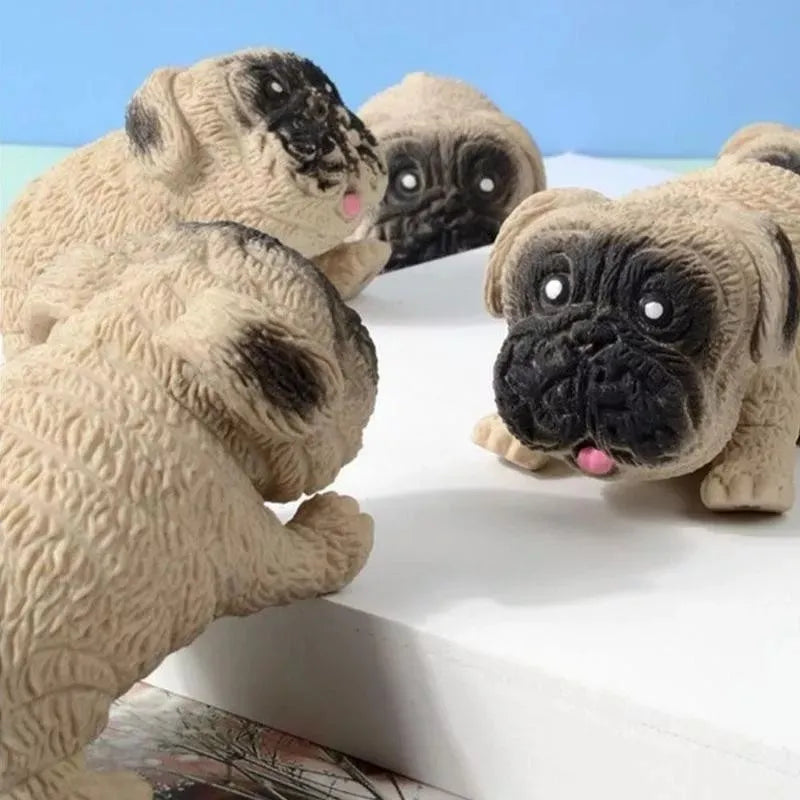 Squishy Perro Amansaloco Pug Caja X12 Unidades
