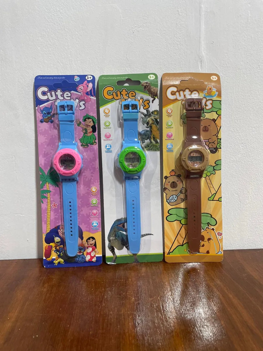 Reloj Pulsera Digital Infantil Stitch Capibara Dino