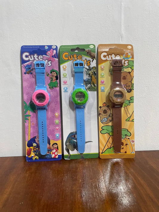 Reloj Pulsera Digital Infantil Stitch Capibara Dino