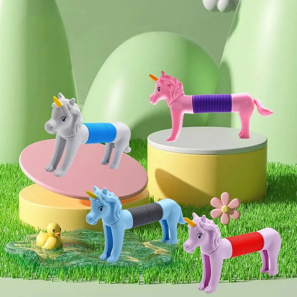 Pop Tubes Unicornio Pack X6 Unidades Intercambiable