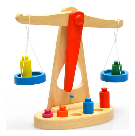 Juego De Balanza En Madera Montessori 24 X 17 Cm