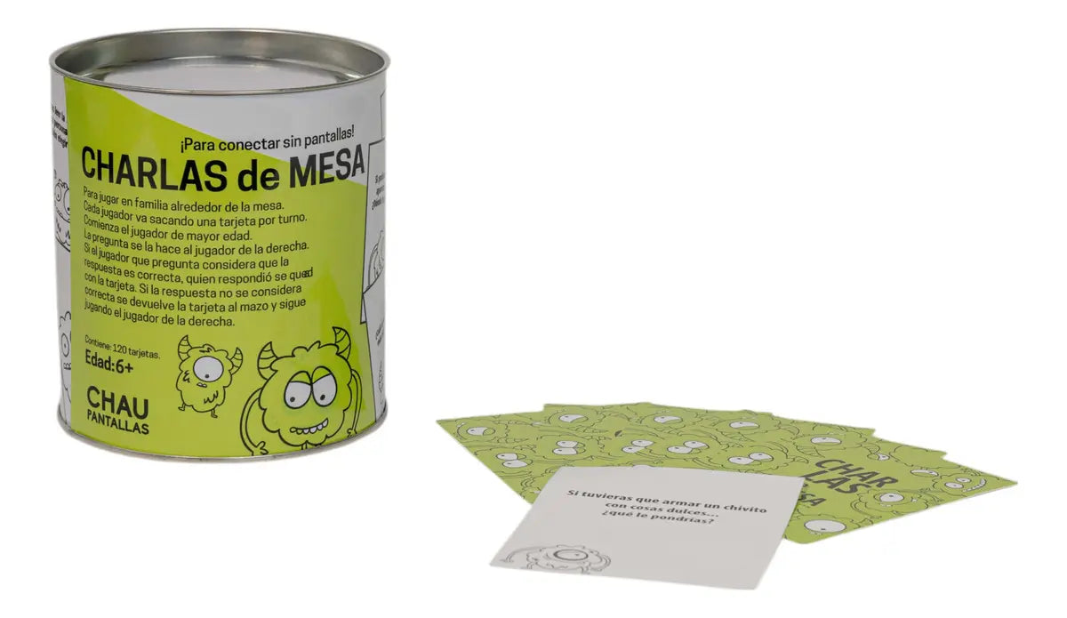 Juego Charlas De Mesa +6 Años Con 120 Tarjetas