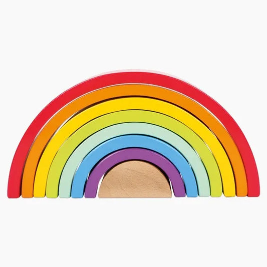 Arcoiris De Madera Waldorf Montessori 18cm