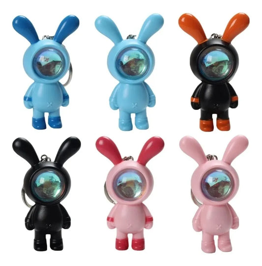 Llavero De Conejo Con Luz Souvenir Sorpresita