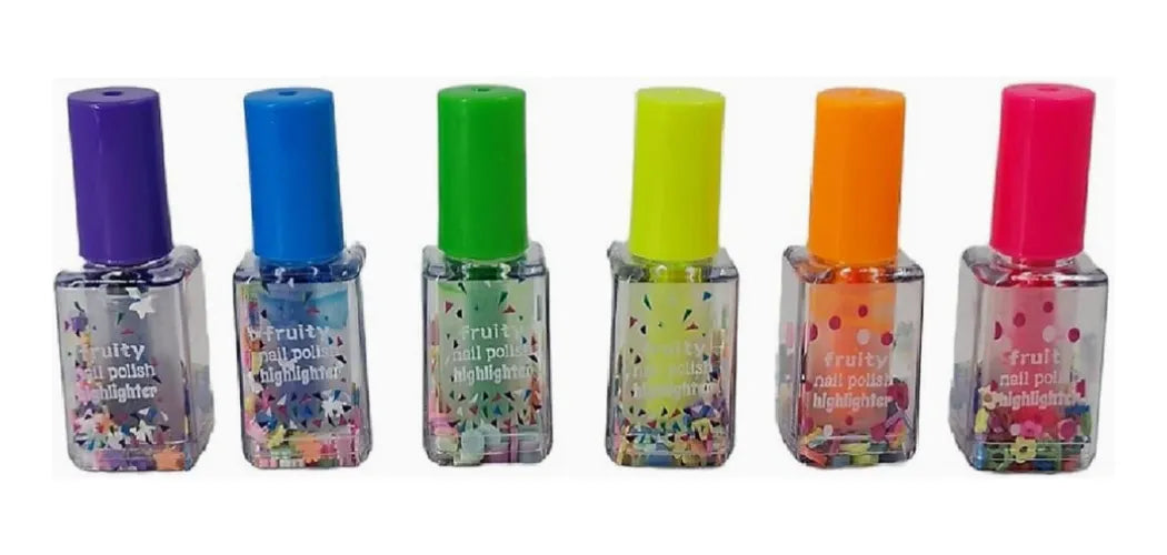 Esmalte Infantil Con Glitter Pack X6 Varios Colores