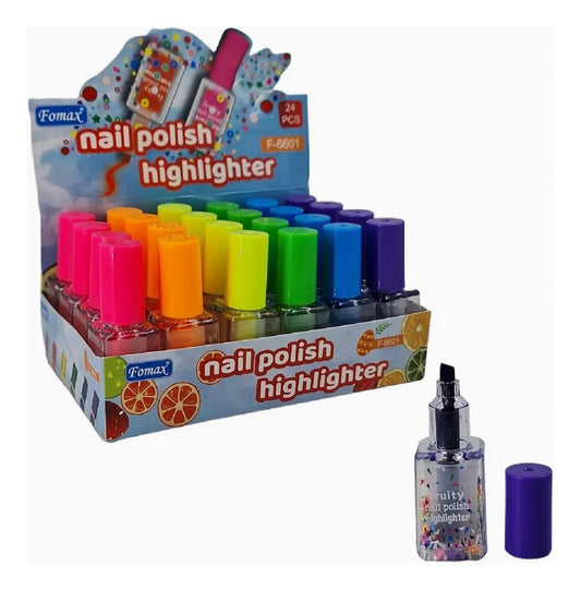 Esmalte Infantil Con Glitter Pack X6 Varios Colores