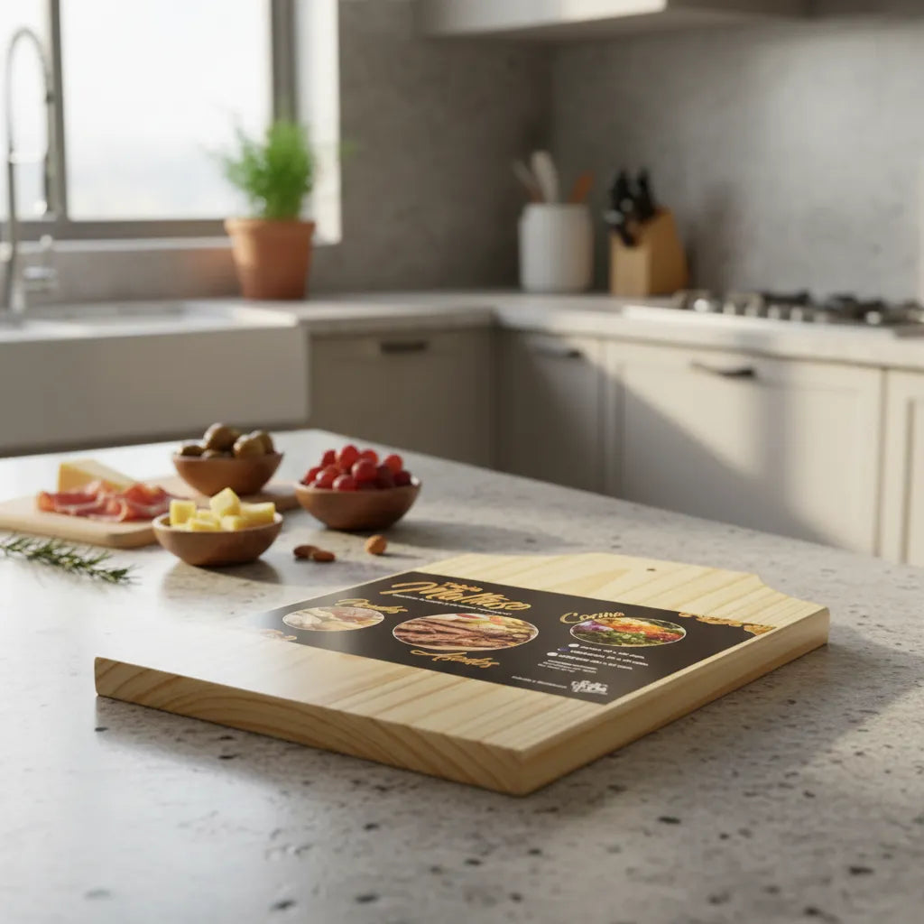 Tabla Multiuso De Madera Para Cocina 30x47 Cm