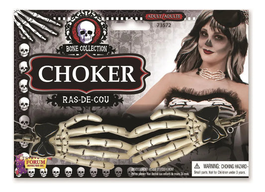 Collar De Esqueleto Huesos Disfraz Halloween