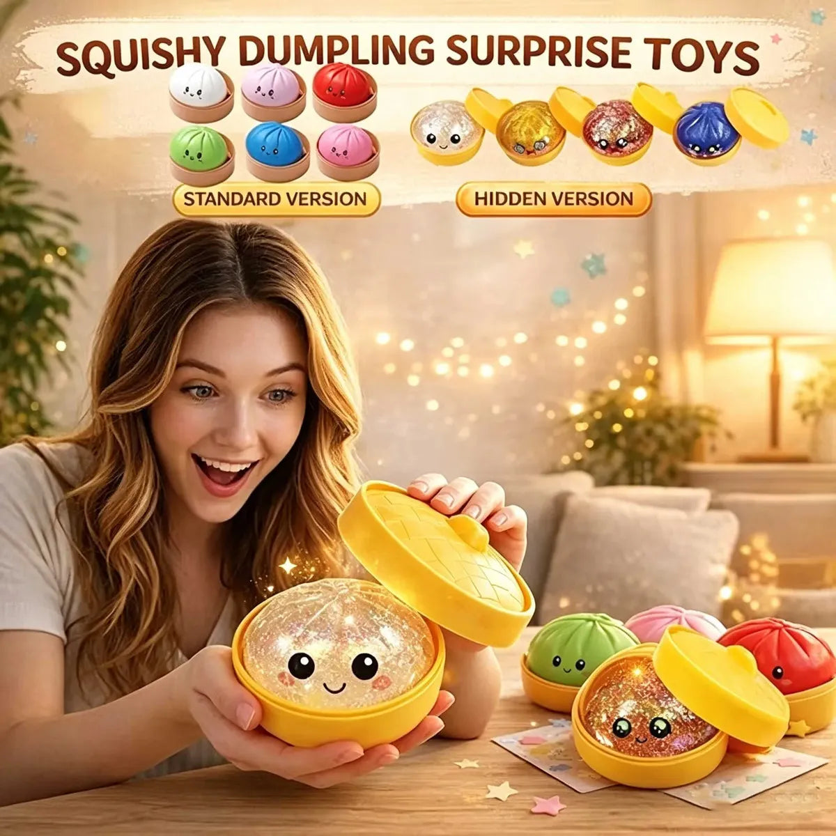 Bollos Antiestrés Mystery Dumpling Squishy