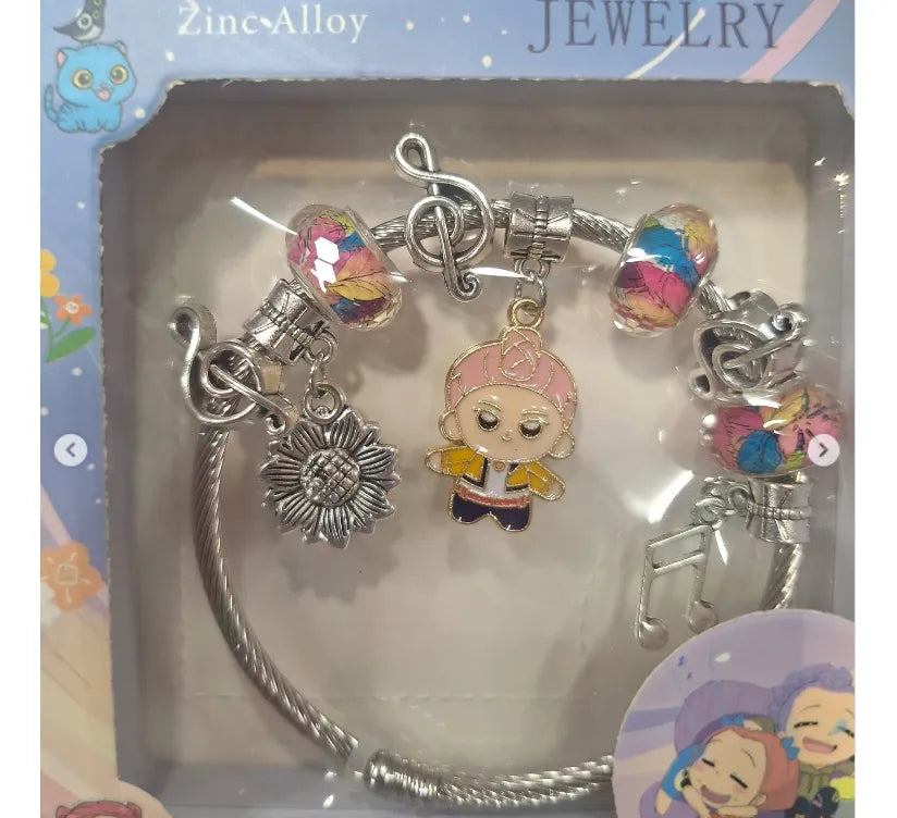 Pulsera Kpop Demon Hunters Infantil En Estuche